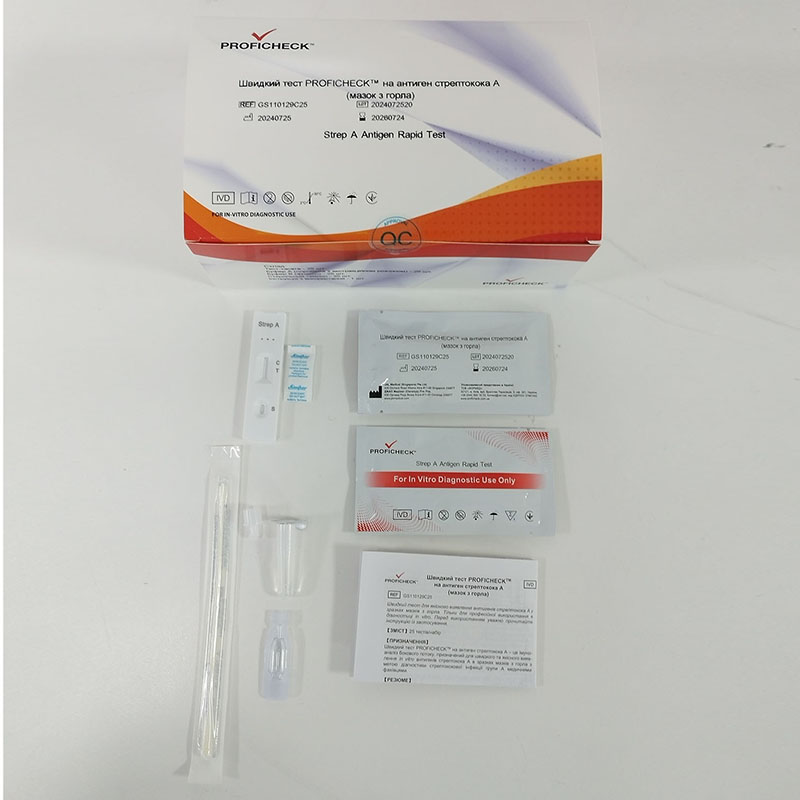 Швидкий тест PROFICHECK на антиген стрептокока А (мазок з горла)